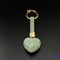 جاکلیدی و آویز کیف قلب چند رنگ