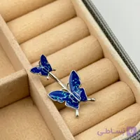 پیرسینگ ناف طرح پروانه آبی اکلیلی