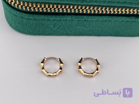 گوشواره مینیمال طلایی حلقه‌ای
