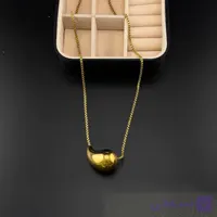 گردنبند طرح قطره طلایی (اشک)