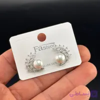 گوشواره میخی برگ و مروارید