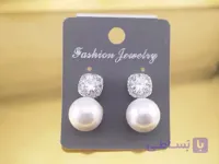 گوشواره میخی مرواریدی شیک