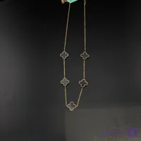 گردنبند ونکلیف 5 گل مشکی لوکس