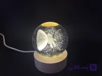 گوی کوچک شیشه ای فضا نورد و ماه