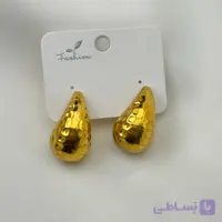 گوشواره میخی اشک طلایی زنانه