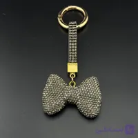 جاکلیدی و آویز کیف پاپیون مشکی