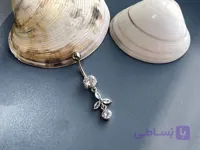 پیرسینگ طرح گل نگین دار