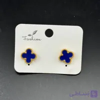 گوشواره ونکلیف آبی کاربنی