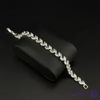 دستبند تنیسی مارکیز طرح برگی (جواهری)