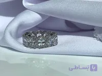 انگشتر طرح جواهر بیضی