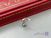 پیرسینگ گوش دلفین نقره ای