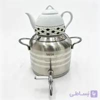 کتری قوری شیردار استیل کف چدن 7 لیتری برند شقایق