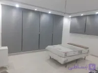 پرده شید ساده طرح بامبو توسی رنگ