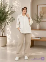 شومیز باکسی دو جیب لینن