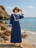پیراهن ساحلی زنانه بلند(در 4رنگ)