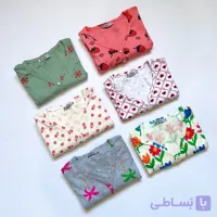 تیشرت یقه هفت دکمه دار برند zara