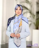 روسری ابریشم توییل طرح فندی