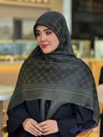 روسری ژاکارد دورو طرح گل قواره ۱۴۰ دورریش - گیلا گالری