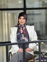 روسری ابریشم بابونه