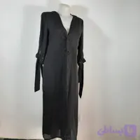 مانتو بلند خامه دوزی جلو باز