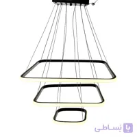 لوستر مربع سه حلقه ریموت دار