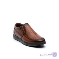 کفش تابستانی مردانه چرم تبریز آلفرد بی بند زیره پی یو