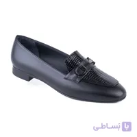کفش پاشنه کوتاه زنانه چرم تبریز مدل بابت