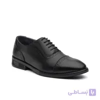 کفش مجلسی مردانه چرم تبریز تورین سرپنجه بندی زیره پی وی سی