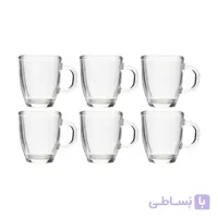 نیم لیوان شیشه و بلور اصفهان مدل شمیم کد 420 بسته 6 عددی