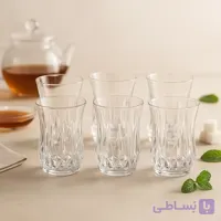 لیوان شیشه و بلور اصفهان سری امپراطور کد 339 بسته 6 عددی