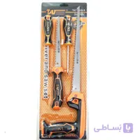 ست چهار عددی درجه یک اره و پیچ گوشتی TAT