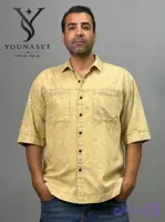 پیراهن مردانه کتان سنگ شور