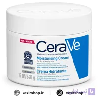کرم مرطوب کننده سراوی CeraVe Moisturising Cream مناسب پوست خشک و خیلی خشک 340 گرم