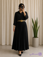 دامن زنانه چین دارکمربندی