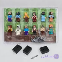 مینی فیگور سخصیت ماینکرافت 12 عددی 2614
