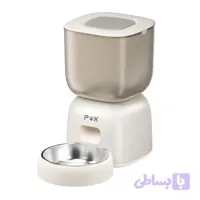 ظرف غذای اتوماتیک سگ و گربه پاپی کیت مدل F14-W اپلیکیشن دار