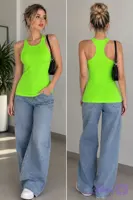 تاپ رکابی یقه‌گرد پشت رِیسِر (Racerback