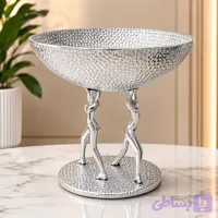 میوه‌خوری آلومینیومی نقره‌ای طرح بالرین