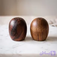 نمکدان چوب گردو 2 عددی