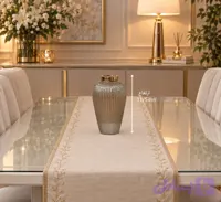 گلدان شیشه ای شیاردار شامپاینی