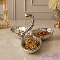 اردو خوری آلومینیومی نقره ای طرح چکشی