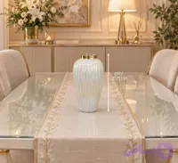 گلدان شیشه ای رنگ سفید شیاردار