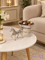 شکلات خوری آلومینیومی نقره ای طرح کالسکه
