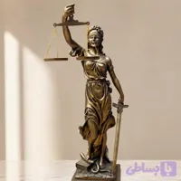 مجسمه عدالت طلایی جنس رزین ارتفاع 70سانت