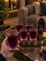 لیوان شربت خوری تراش دار