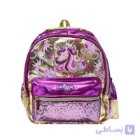 کوله پشتی مهد کودکی برند اسمیگل رنگ بنفش طلایی کد 00232