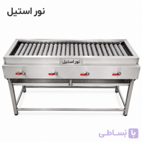 کباب پز دهنه چهل سانت بغل شعله فر ساندویچی درب دار