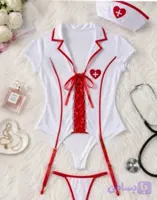 کاستوم زنانه پرستاری جورابدار کلاه دار وارداتی برند KLEREN