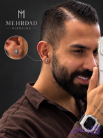 پیرسینگ لوزی استیل
