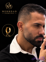 پیرسینگ‌حلقه ای رزگلد